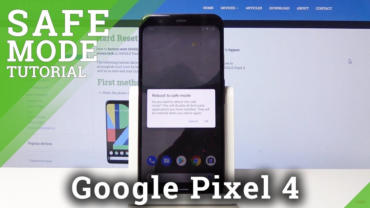 How to Open Safe Mode in GOOGLE Pixel 4 - Diagnostic Mode - YouTube