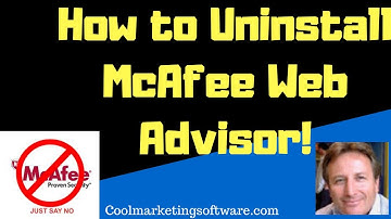 How to Uninstall Mcaffee Site Advisor Software