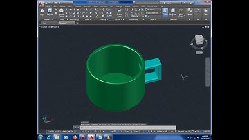 How to make a cup in Autocad .(real easy)