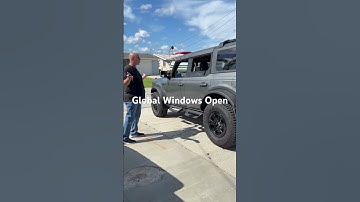 Bronco’s Did You Know:  Every Bronco Has Global Windows Open