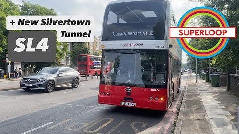 Riding The New Superloop Bus Through The New Silvertown Tunnel (SL4 to Canary Wharf)