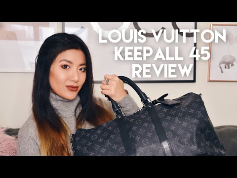 LOUIS VUITTON KEEPALL 55 UNBOXING/REVIEW!!! Monogram Eclipse 