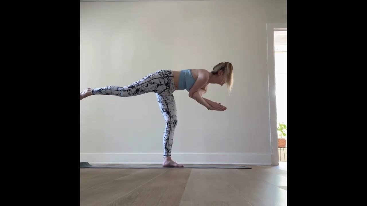 Power Vinyasa Flow eagle arms variation YouTube