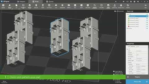 01 3D Sprint SLA Beta 1 Print Set Up, Oreintation and Build Styles