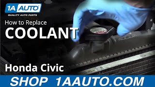 How to Drain and Refill Antifreeze 01-05 Honda Civic