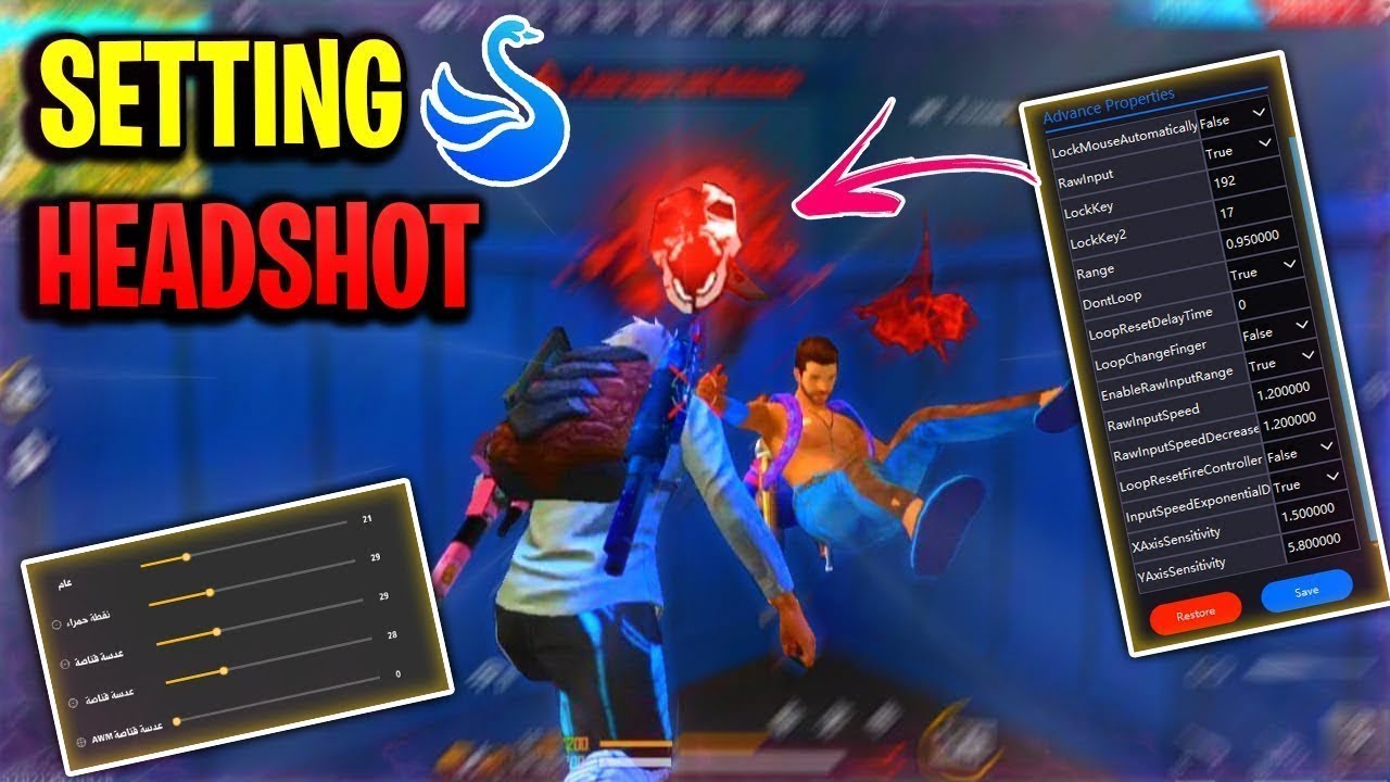 My settings ⚙️ HUD+ Sensivity⚡SMART MADARA ❤️Free fire