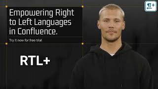 Right to Left text editor for Confluence