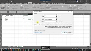 Usando a função DESLOC Excel