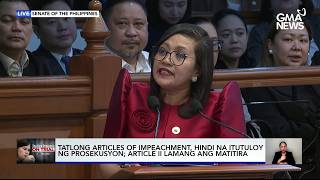 Prosecution drops 3 of 4 articles; retains unexplained wealth | GMA News