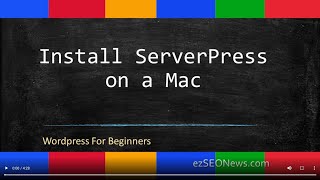 How to Install WordPress on your Mac | WordPress tutorial #8