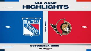 NHL Highlights | Rangers vs. Senators - October 24, 2026