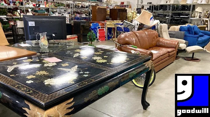 GOODWILL SHOP WITH ME FURNITURE SOFAS CHRISTMAS DECORATIONS KITCHENWARE SHOPPING STORE WALK THROUGH