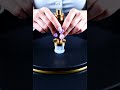 【4K】【ASMR】Light Blue Cone Slowly Crushed with a Brass Stamp