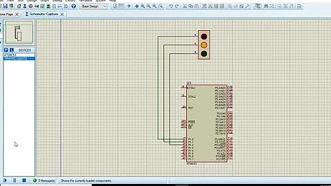 Light signal: keil_5 and Proteus project, Embedded Systems practical