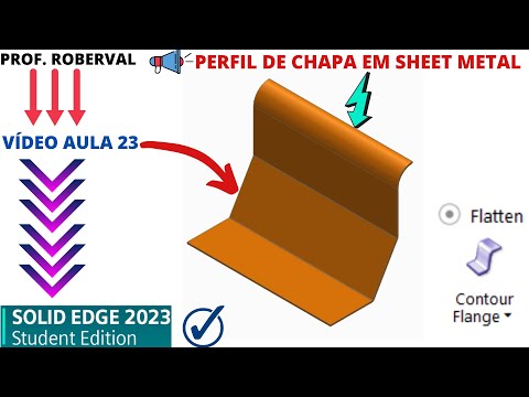 Lesson 23 - Exercise 16_Sheet Metal Profile in Solid Edge 2023