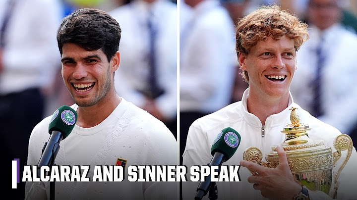 Carlos Alcaraz and Jannik Sinner speak about the Men's Final & praise each other 👏 | 2025 Wimbledon