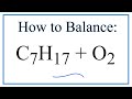 Balancing Combustion Reactions