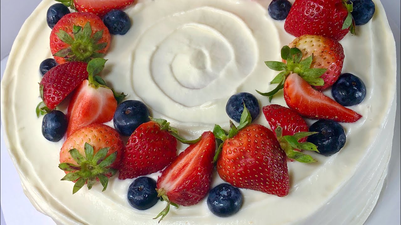 How to make Chiffon Cake with Strawberries and Cream Filling YouTube