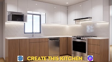 "Pro-Level Kitchen Design in SketchUp: Master D5 Rendering" (Full Video)