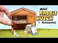 Miniature Rabbit Hutch & Accessories Tutorial // DIY Bunny Cage Miniature Rabbit Hutch & Accessories Tutorial // DIY Bunny Cage