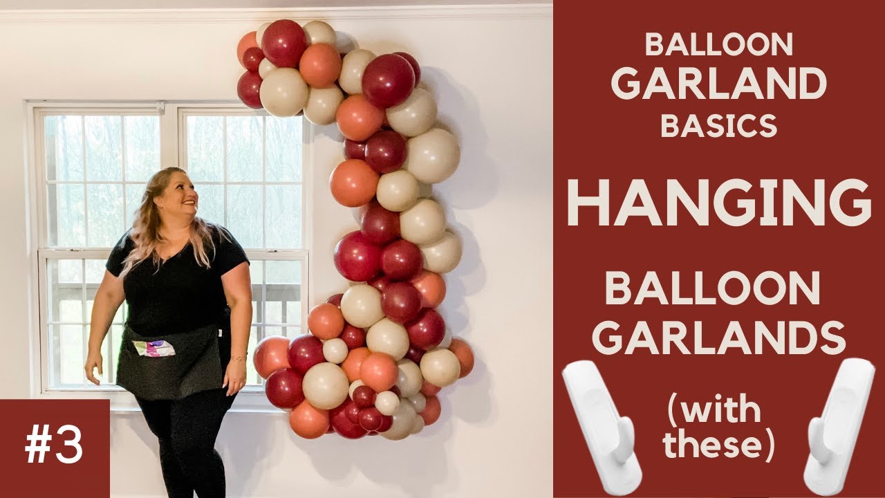 Organic Balloon Garland DIY Basics- Just Balloons & a String - Easy  Tutorial Video w. Hanging Tips 