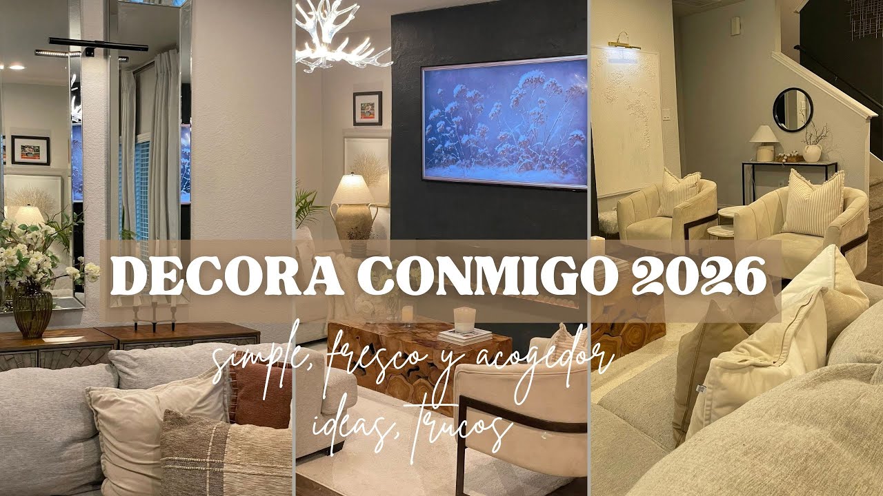 2026 DECORANDO LA SALA ACOGEDOR /IDEAS ,TRUCOS /SIMPLE HOME DECOR 2026