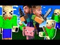 Какой БАЛДИ КРУЧЕ? Два Baldi в Майнкрафт Челлендж Папа и Ростя играют Minecraft letsplay