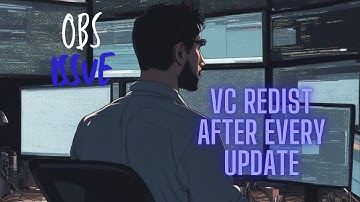 OBS Studio requires a newer version of Microsoft Visual C++. (Solved)