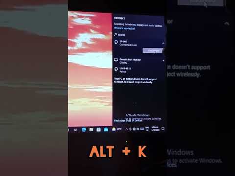 best shortcut key for Bluetooth connect in pc / laptop, best shortcut key of connected devices in pc