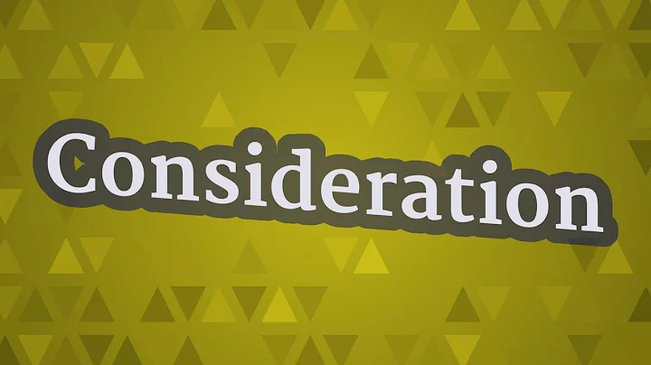 CONSIDERATION pronunciation • How to pronounce CONSIDERATION