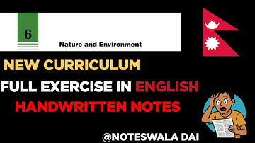 Class 10 Science Chapter 6: Nature and Environment in English | Exercise 2081