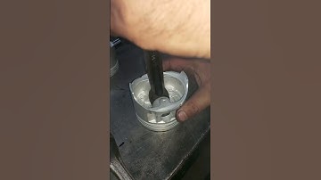 Piston pin installation | press fit wrist #automotive #mechanic #viral #shorts #nissan