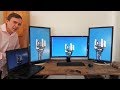 Ultra Cheap 4K UHD Monitor Samsung U28E590D, Quad Screen Setup with Portrait Dell 2405FPWs+Precision