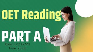 OET READING PART A:  Reading Tricks
