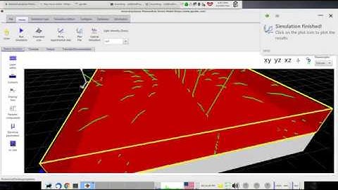 Ray tracing in thin organic films using gpvdm