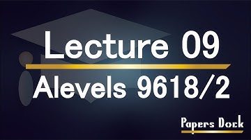 Alevel Computer Science 9618 Paper 2 (1D Array) LECTURE 09