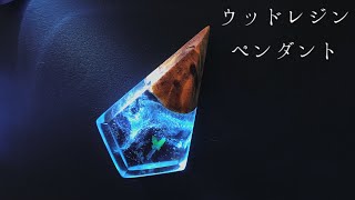 【Resin/ウッドレジン 】木とレジンでペンダント作ってみた♪ How to make a pendant