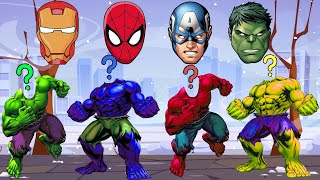 Tebak Gambar Superhero Avengers Spiderman, Kapten Amerika, Spiderman, Ironman, Batman dan Hulk