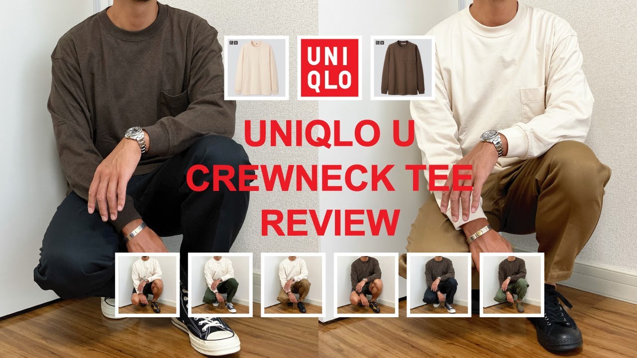 Uniqlo U 30代後半の クルーネックt 長袖 着回しコーデ６選 カラー提案 ユニクロu 秋冬 メンズ 購入レビュー Youtube