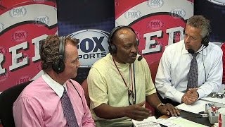ATL@CIN: Morgan visits Reds' broadcast booth