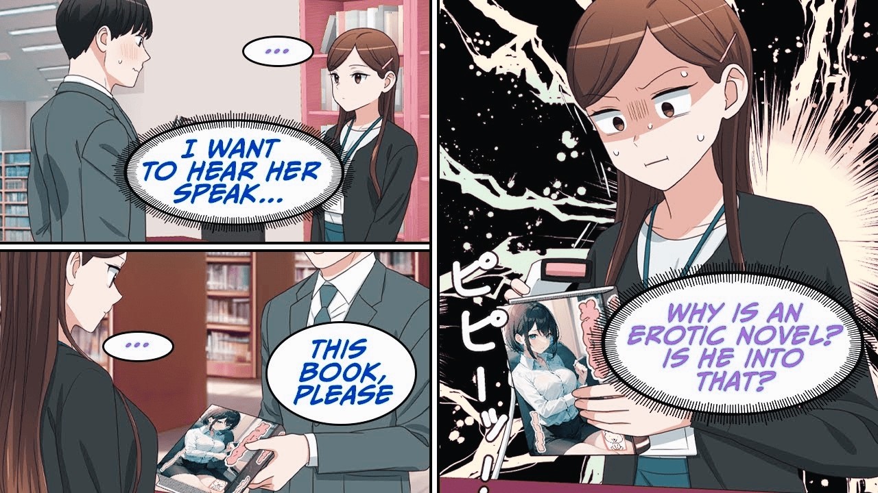 [RomCom] When I tried to return an adult romance  novel to the beautiful librarian… [Manga Dub]
