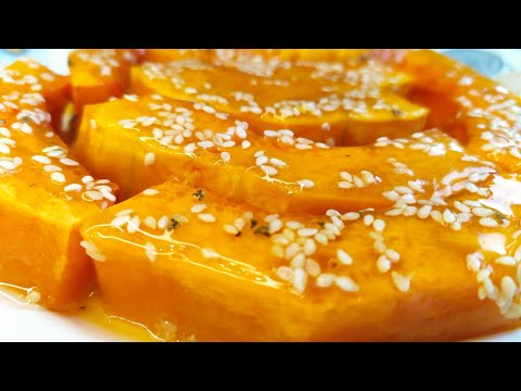 Безумно вкусная ТЫКВА в духовке, с медом и кунжутом!