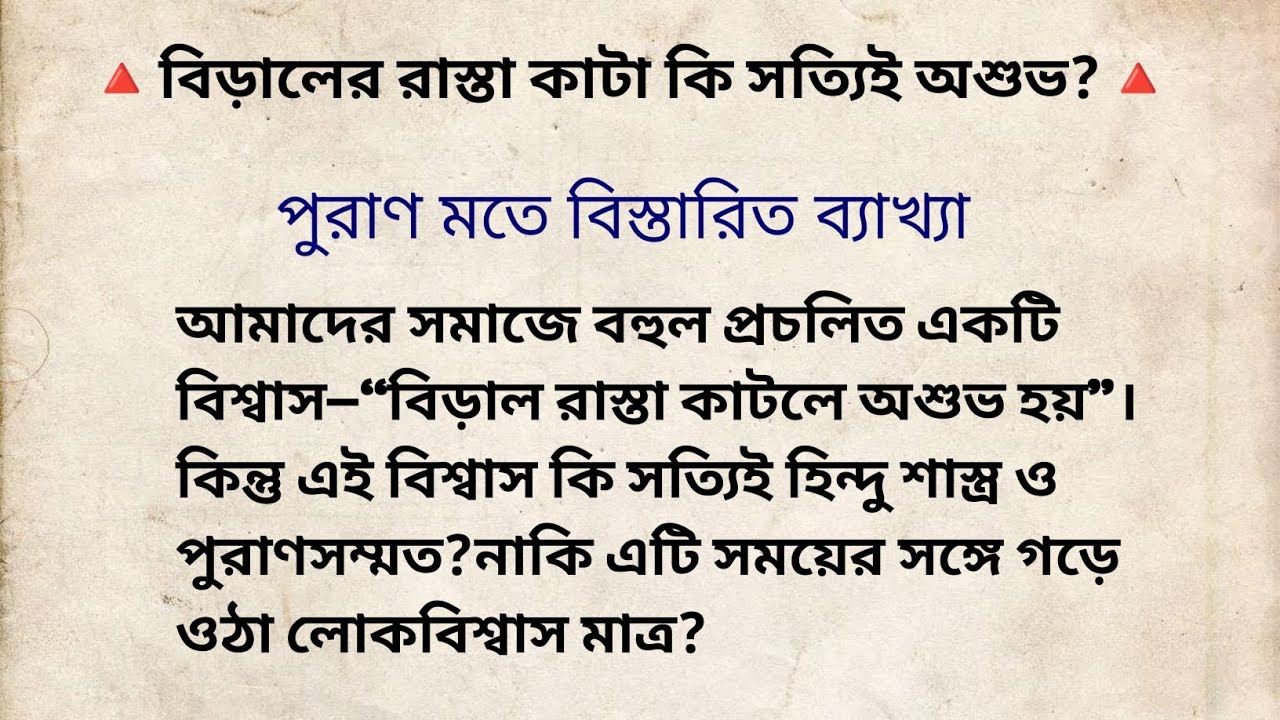 বিড়াল রাস্তা কাটলে কি সত্যিই অশুভ? পুরাণে কি বলা আছে জানলে অবাক হবেন!