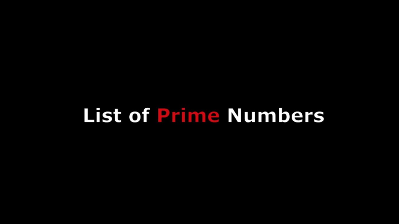 a list of all prime numbers up to 100 a list of all prime numbers up to 100