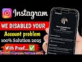 Instagram disabled account recovery | Instagram account recover kaise kare |We disabled your account