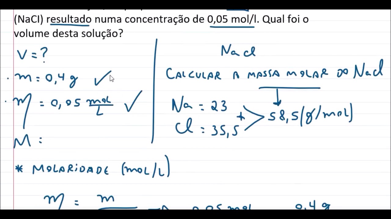 Aprenda A Calcular O Volume De Uma Solução Youtube