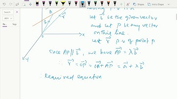 Vectors : - ( Vector equation of a line passing through a point and parallel to a given line ) - 85.