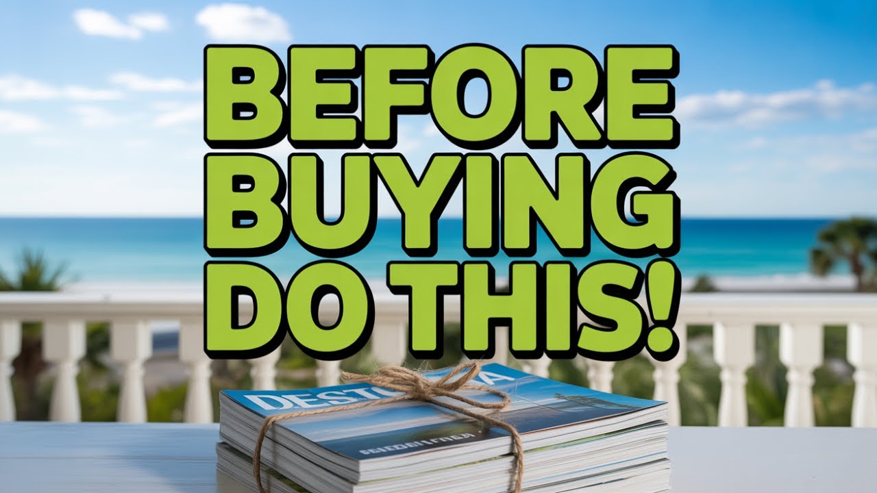Before Buying A Destin Home Do This First