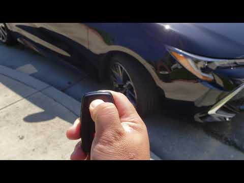 Toyota Corolla hatchback 2019 remote start on xse trim. - YouTube