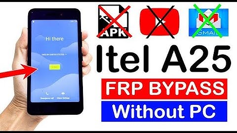 Itel A25 Frp Bypass l Itel (L5002) Google Account Unlock Android 9 Pie Without PC 2023